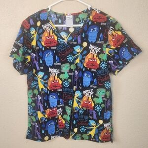 Disney Inside Out Emotions Scrub Top Large (5377)